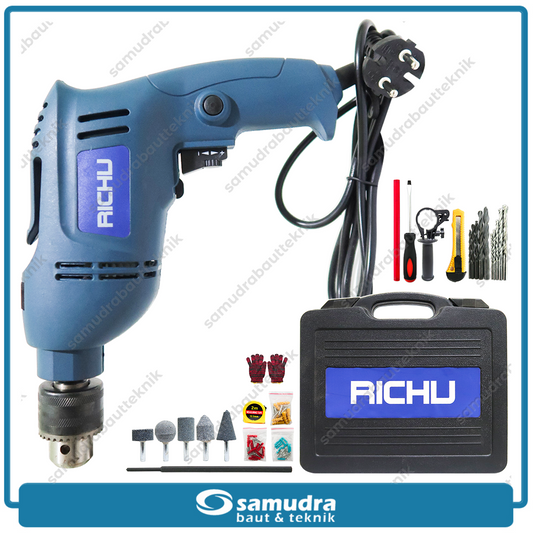 RICHU Mesin Bor Beton Listrik 13 mm Aksesoris Set