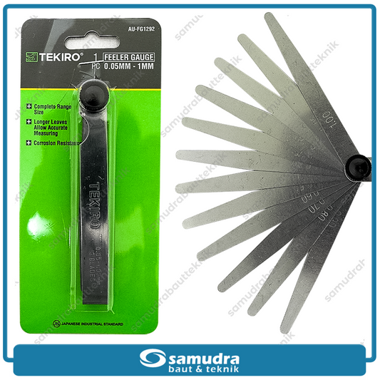 TEKIRO AU-FG1292 Feeler Gauge 13 Blades