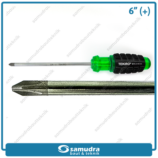 TEKIRO SD-CG0854 Obeng Gagang Karet 6" Plus PH2