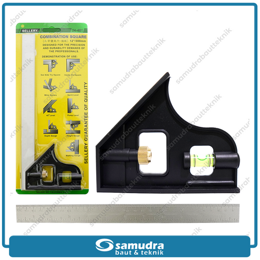 SELLERY 24-401 Siku Meter Tukang Waterpass 12"