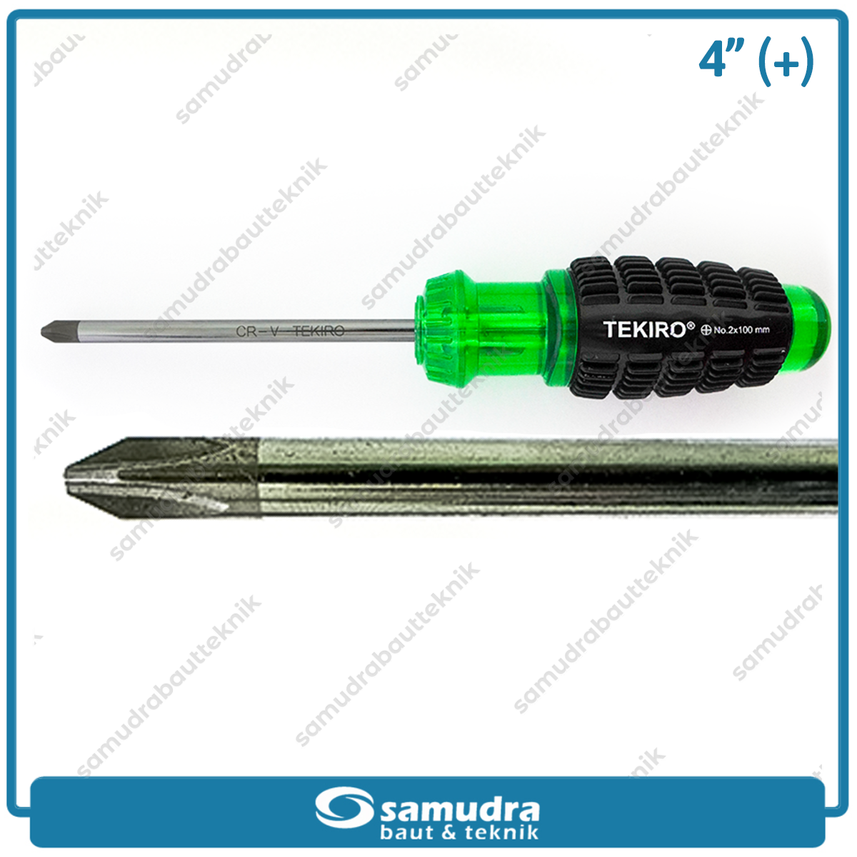 TEKIRO SD-CG0852 Obeng Gagang Karet 4" Plus PH2