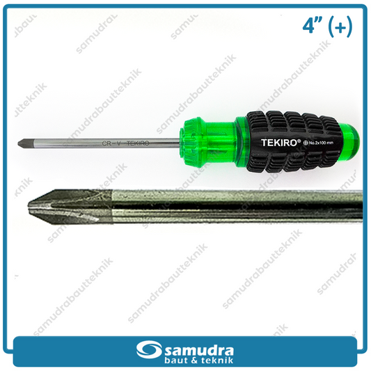 TEKIRO SD-CG0852 Obeng Gagang Karet 4" Plus PH2