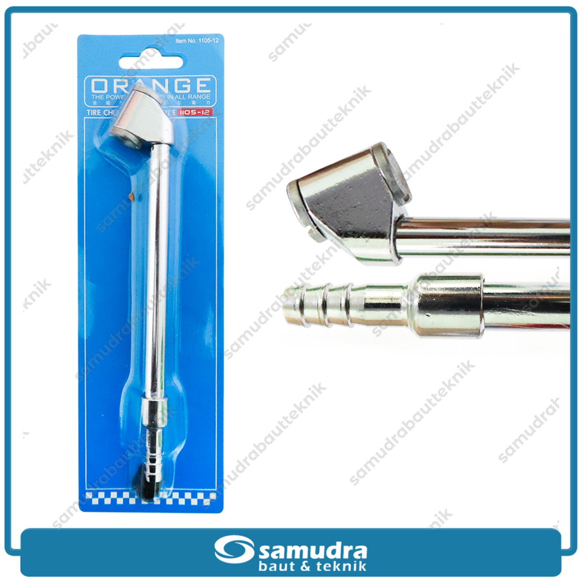 ORANGE 1105-12 Air Chuck Dual Head A113 Nipple / Alat isi Angin