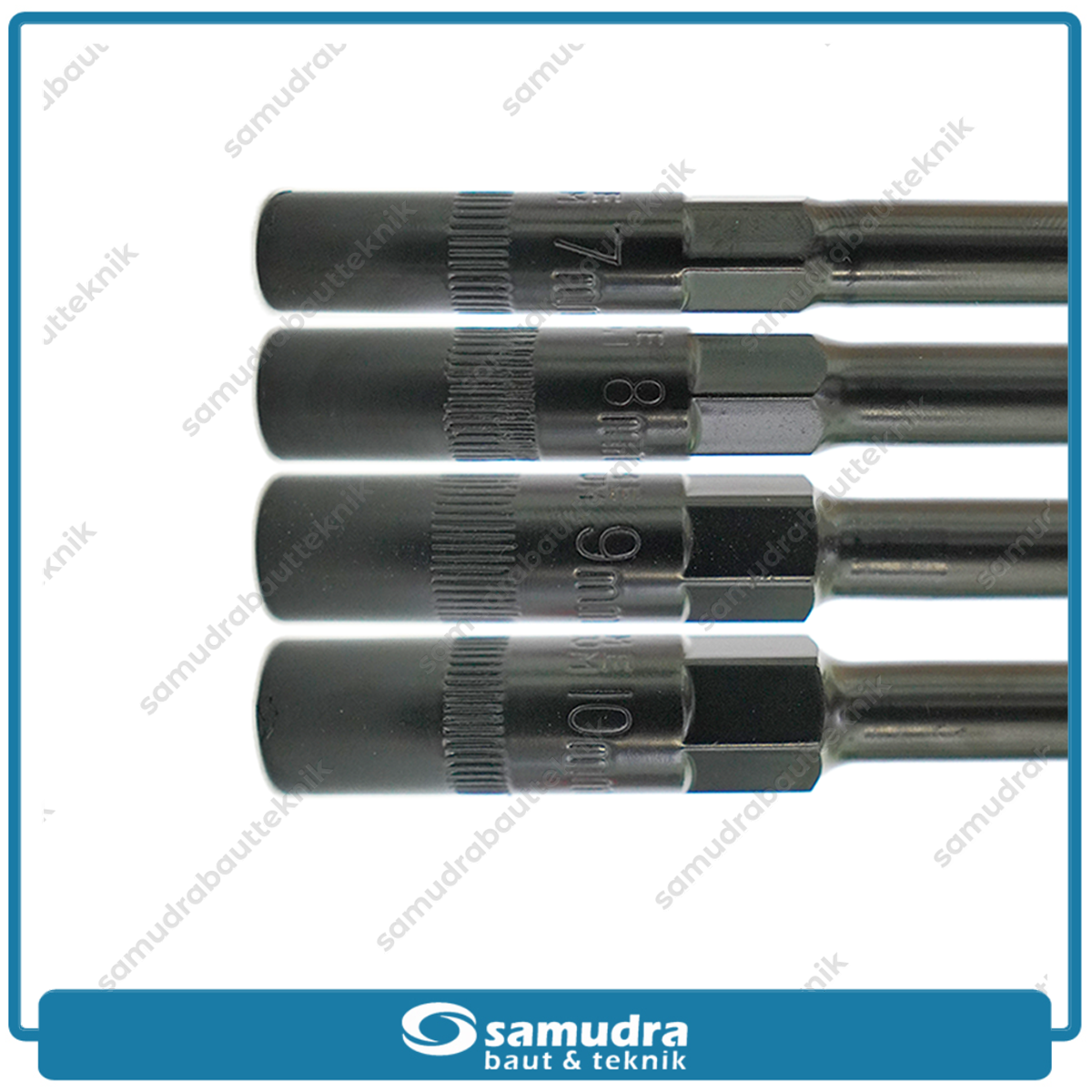 Paket 8 Set LIPPRO Kunci Sok T Hitam 7-14 mm Sock Shock Socket Wrench