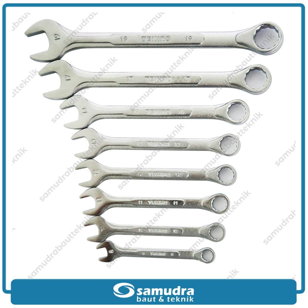 TEKIRO WR-SE1644 Kunci Ring Pas Set 8 pcs (8-19 mm)