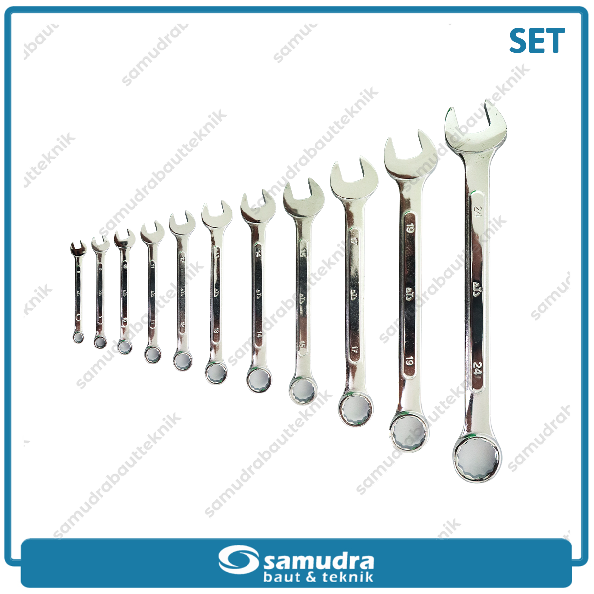 ATS Kunci Ring Pas Set 11 pcs (8-24 mm)