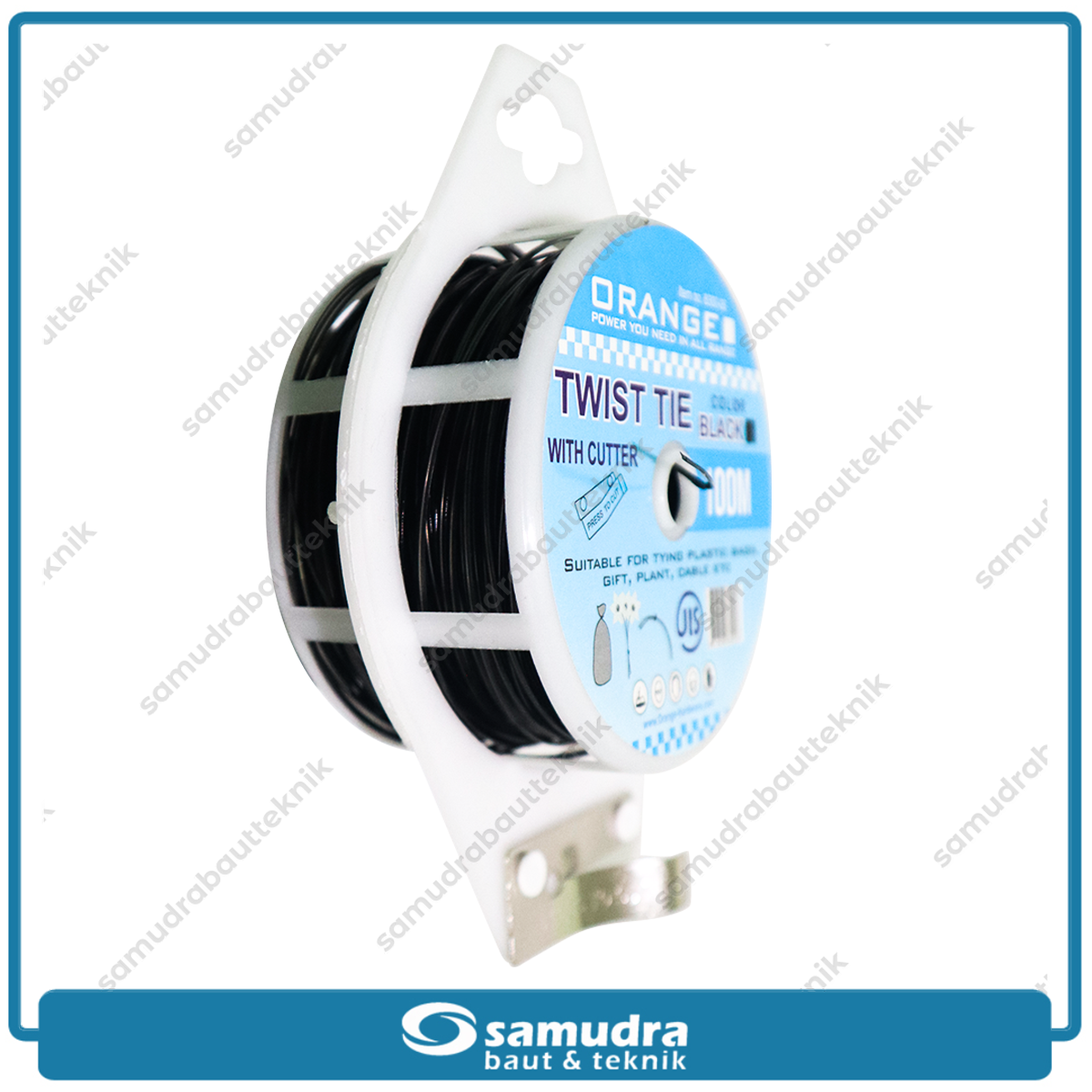 ORANGE 8300-06 Twist Tie 100 meter Hitam