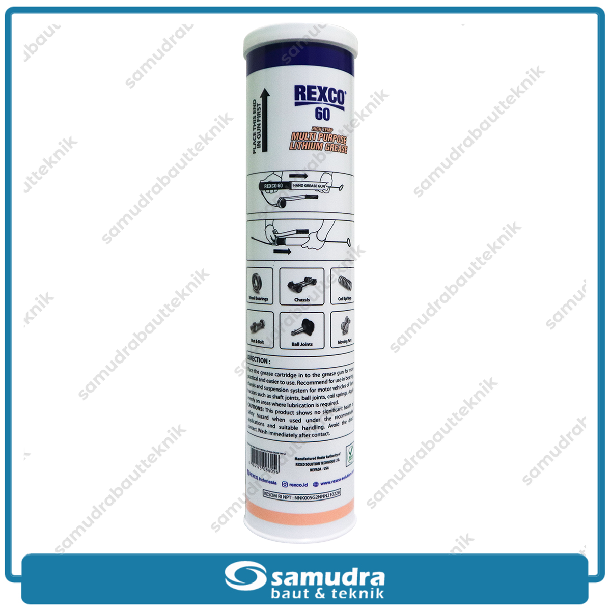 REXCO 60 High Temp Multi Purpose Lithium Grease Cartridge 400 ml