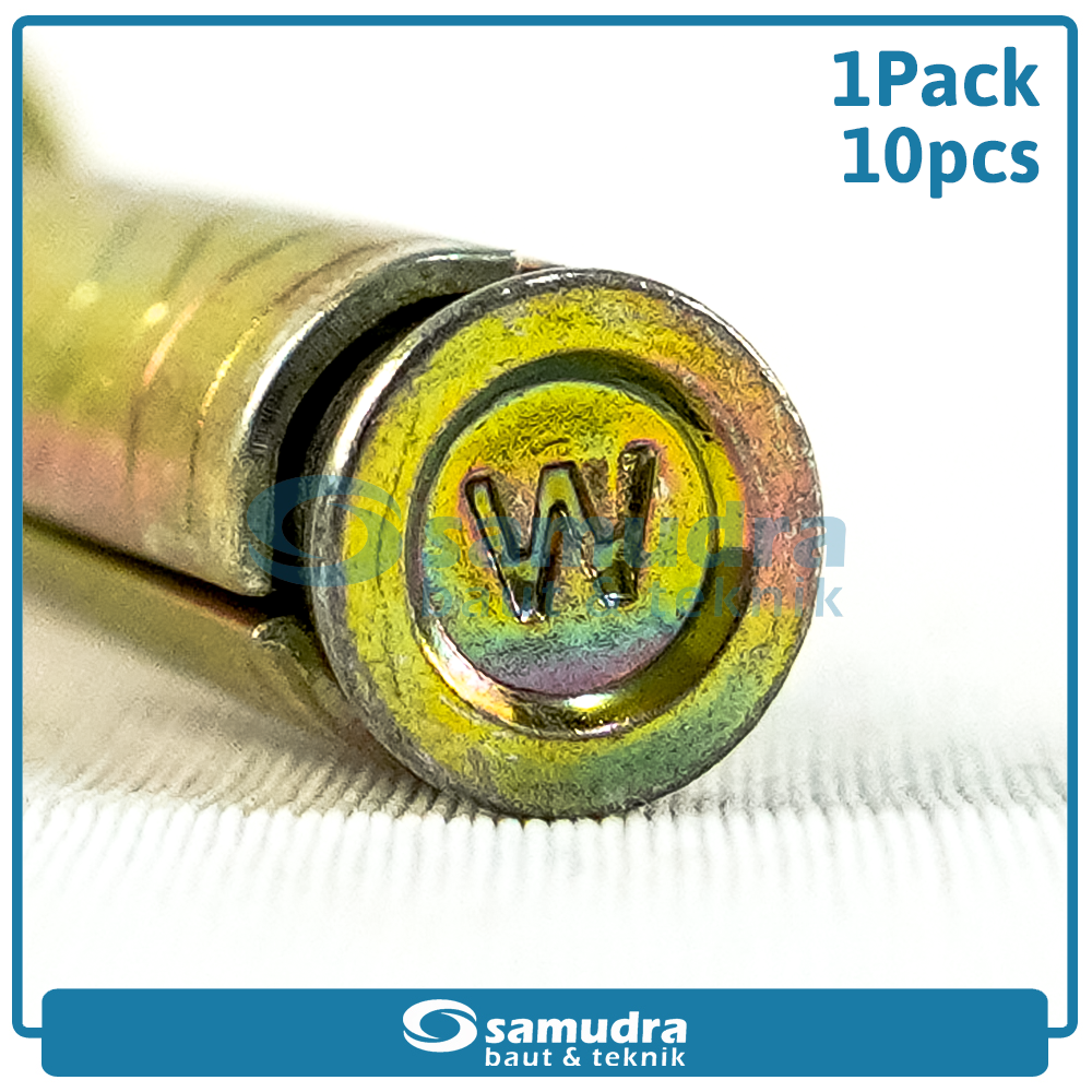 WOWO 3114 10 Pcs Dinabolt 8 X 40 Baut Beton Tembok Dynabolt M8 Skrup