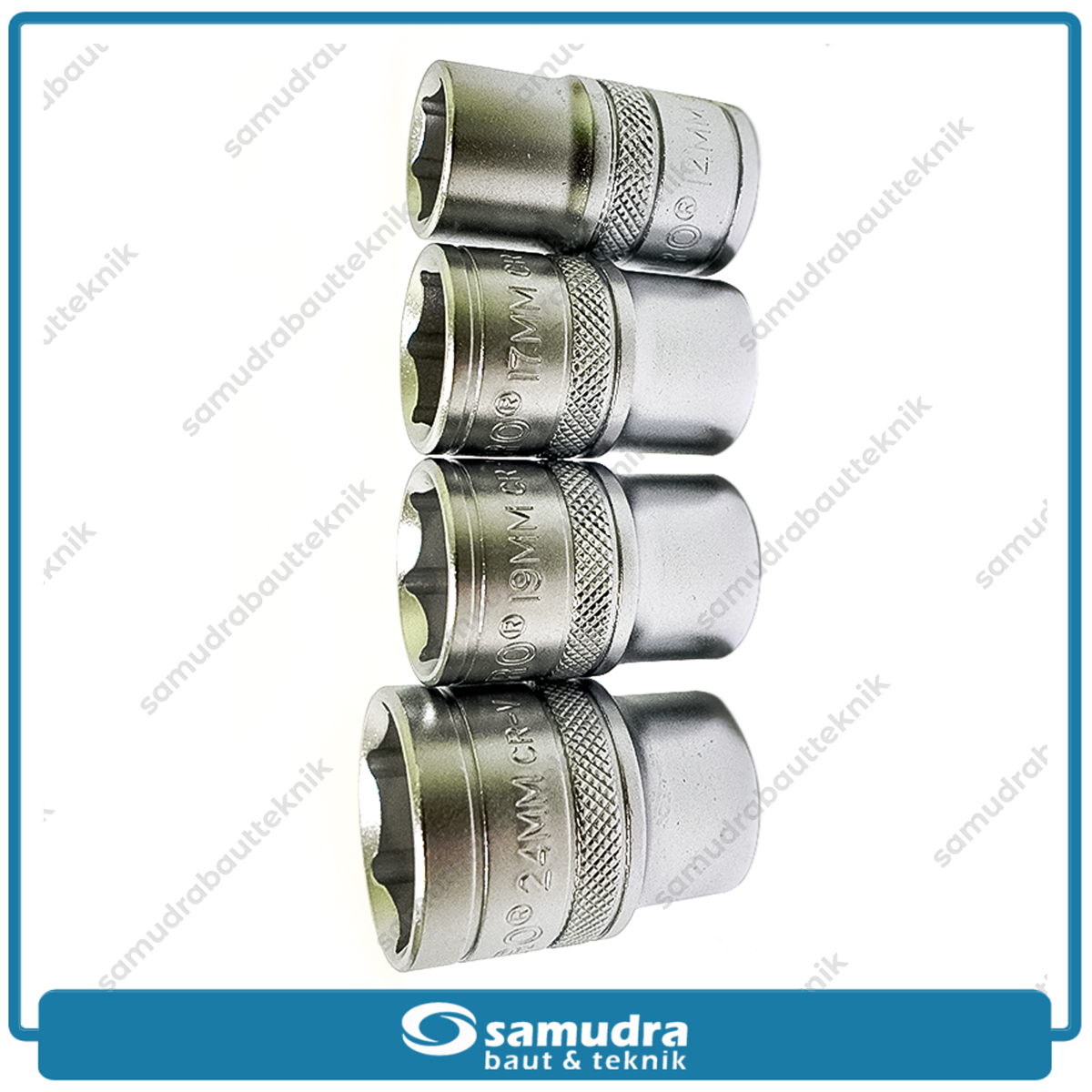 TEKIRO SC-SE0604 Kunci Sok Set 10 pcs 6PT 8-24 mm Box Plastik