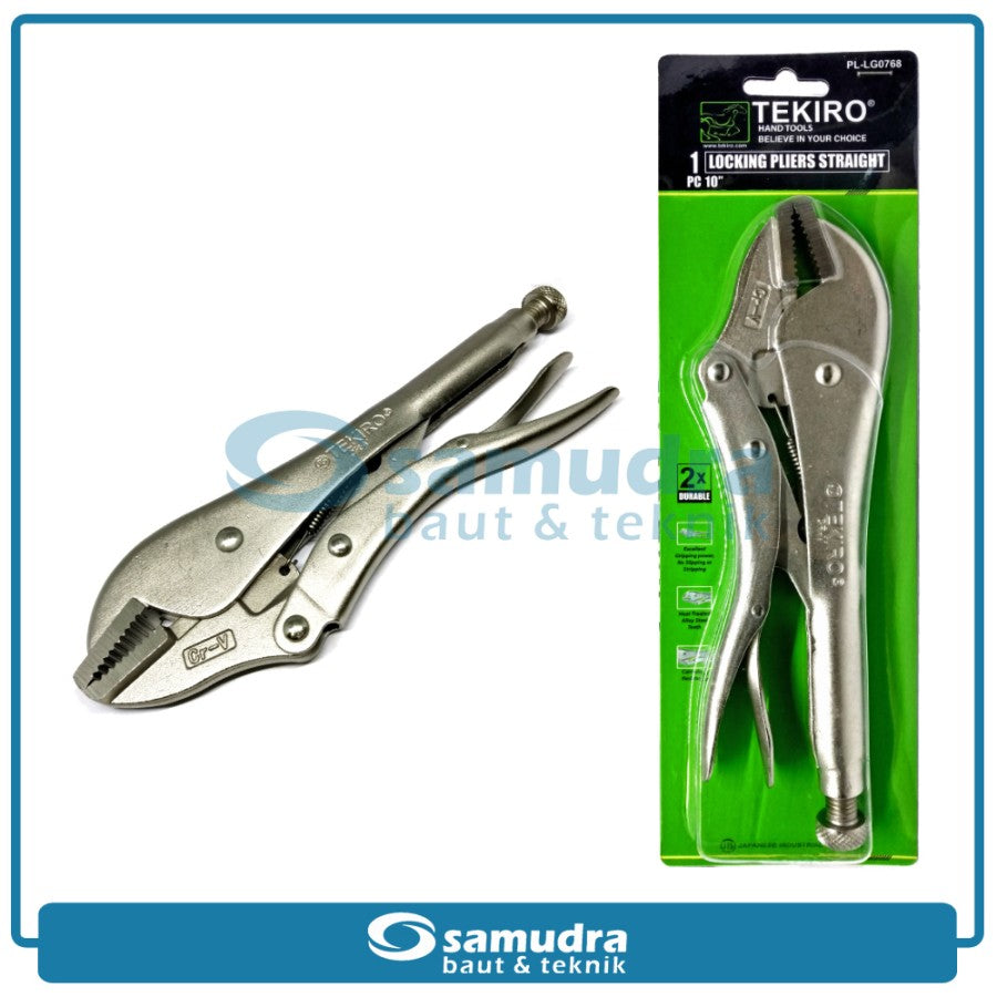 TEKIRO PL-LG0768 Tang Buaya Lurus 10"