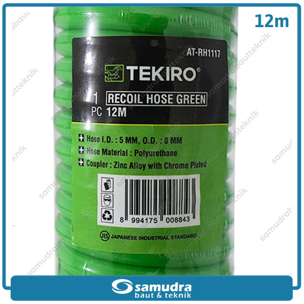 TEKIRO AT-RH1117 Selang Spiral 12 meter / Selang Recoil Hijau