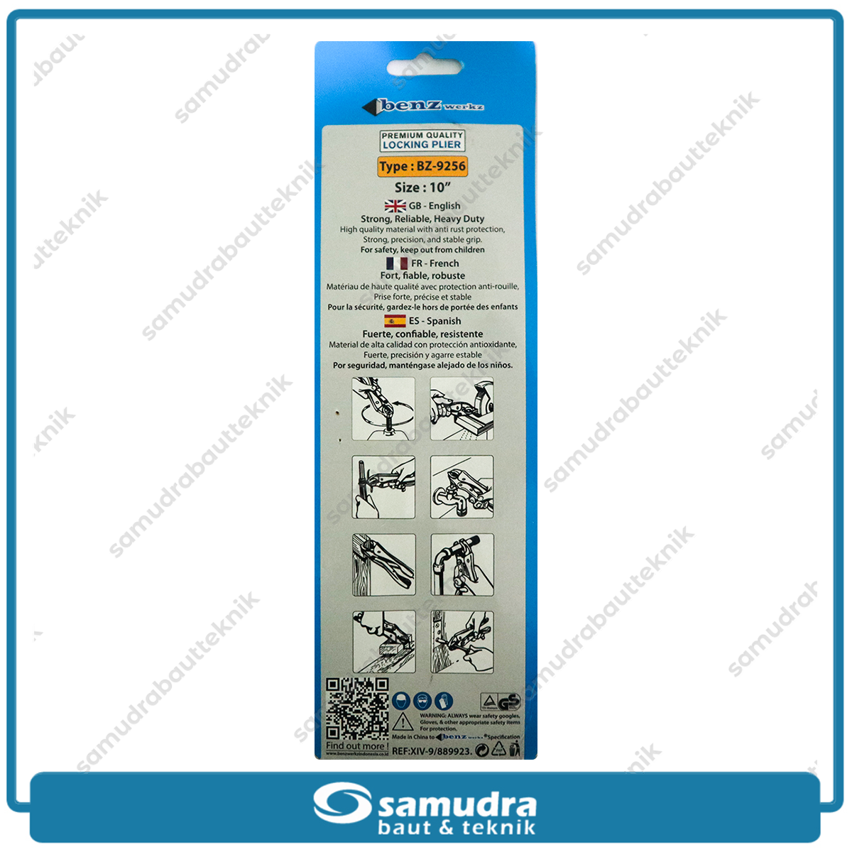 BENZ BZ-9256 Tang Buaya 10" Blister