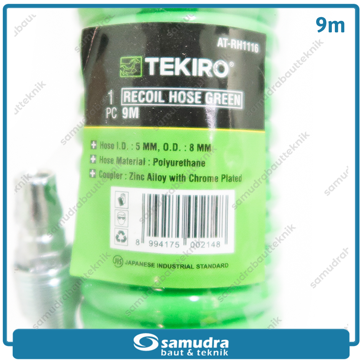 TEKIRO AT-RH1116 Selang Spiral 9 meter / Selang Recoil Hijau