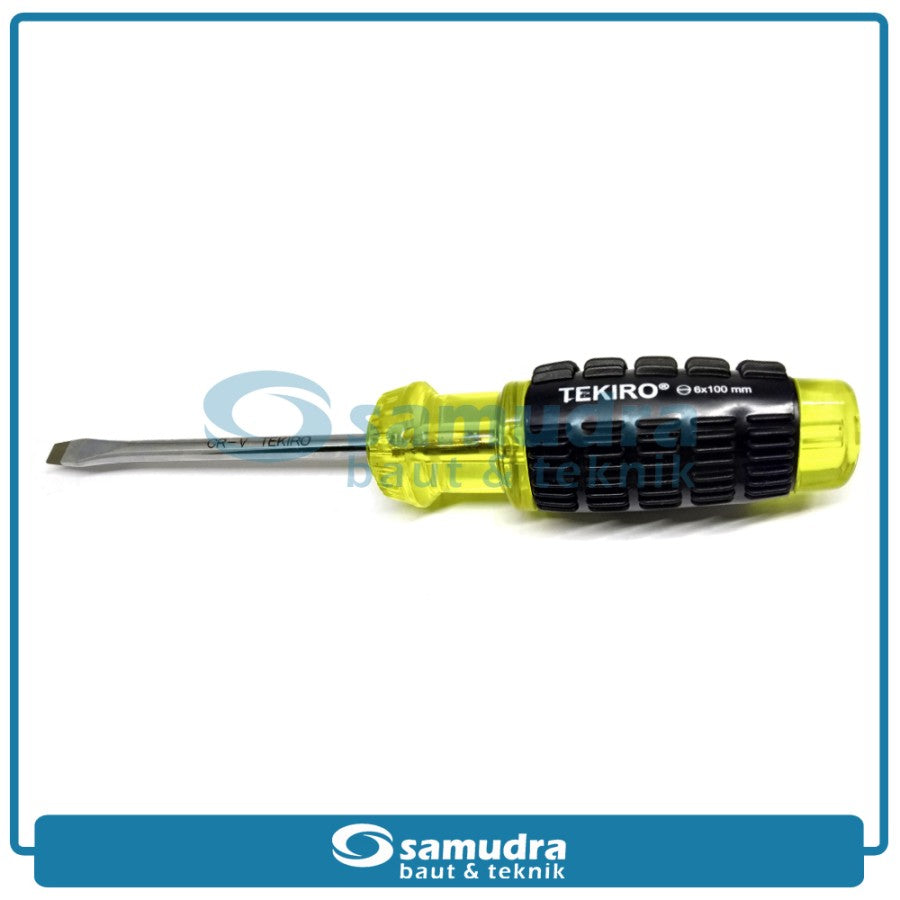 TEKIRO SD-CG0860 Obeng Gagang Karet 4" Minus SL6