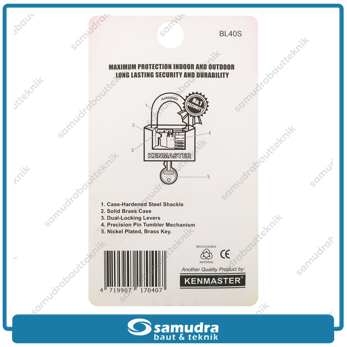 KENMASTER Gembok BL 40 mm Short GBPA-045