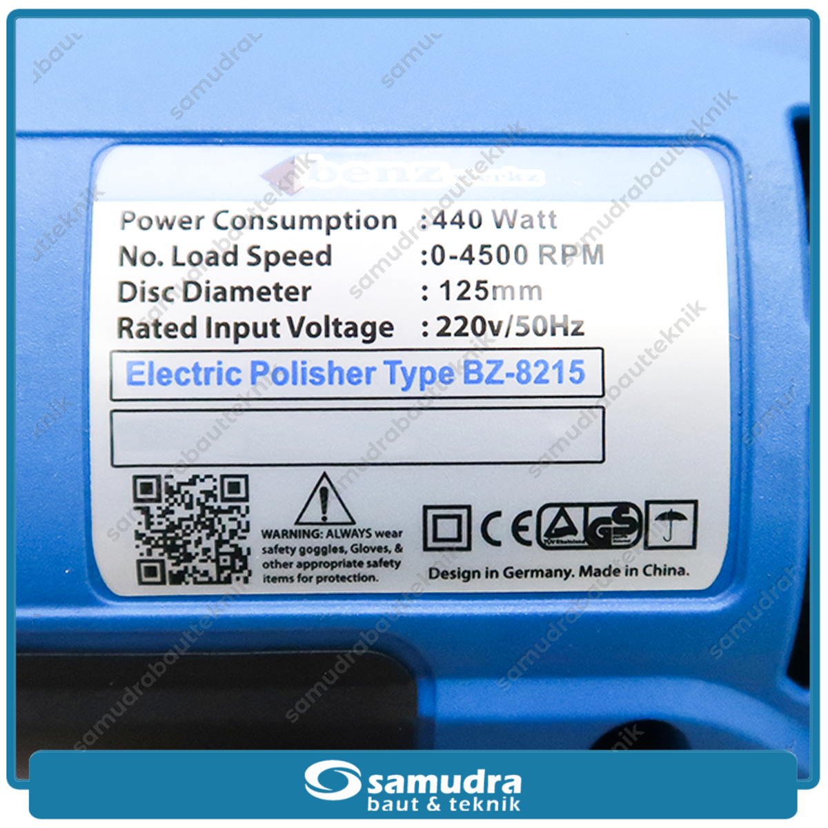 BENZ BZ-8215 Mesin Poles Listrik 5" / Polisher