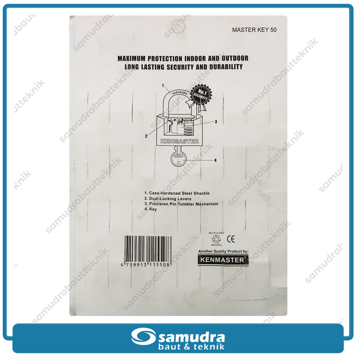 KENMASTER Gembok 50 mm Short Master Key Set 5 pcs GMBG-034
