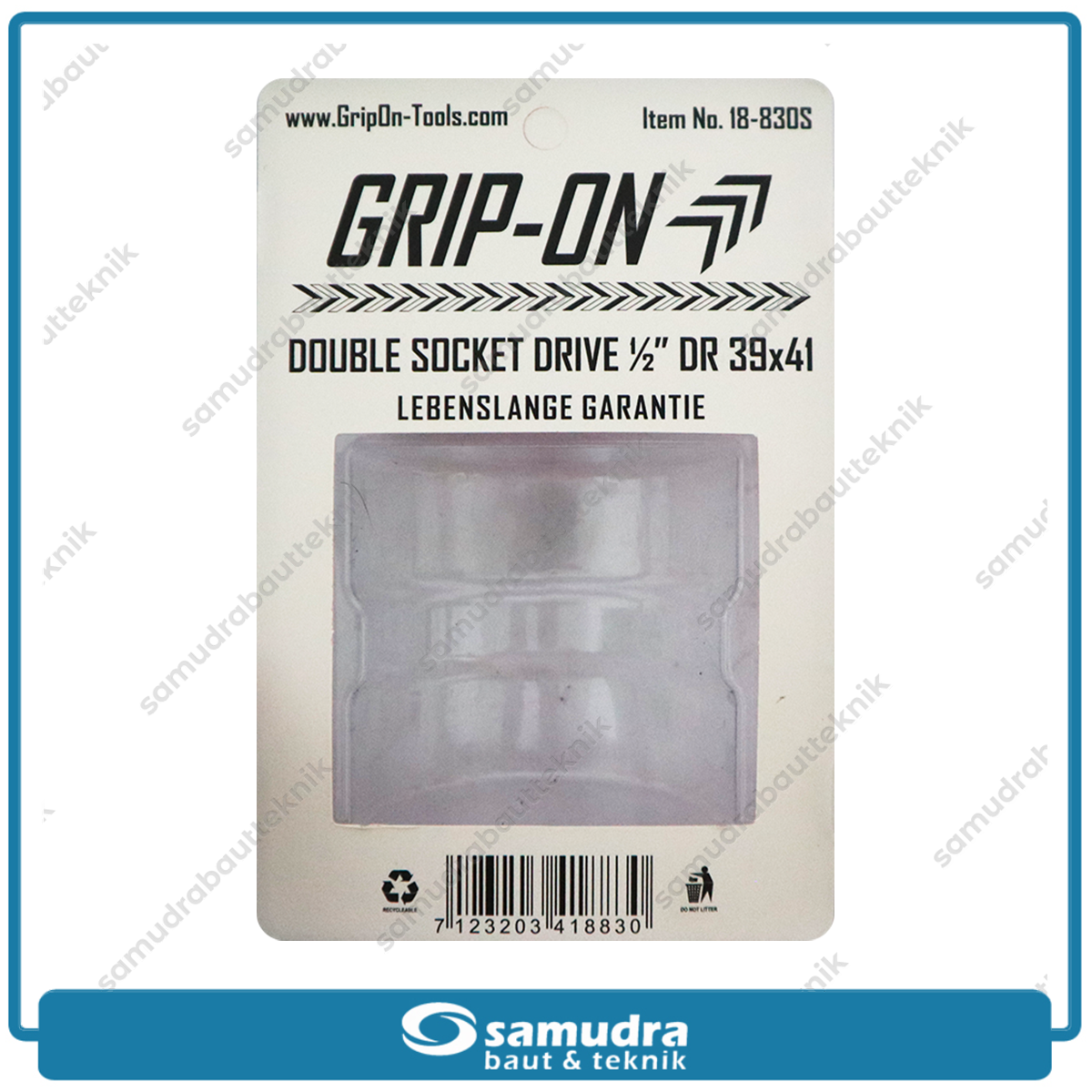 GRIPON 18-830S Mata Kepala Sok Kunci Kopling Matic 39-41 mm / Socket Drive