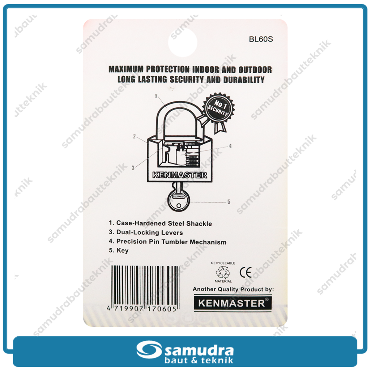 KENMASTER Gembok BL 50 mm Long GBPA-044
