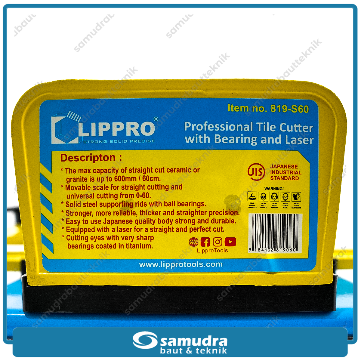 LIPPRO 819-S60 Meja Potong Keramik Manual Laser 60 cm