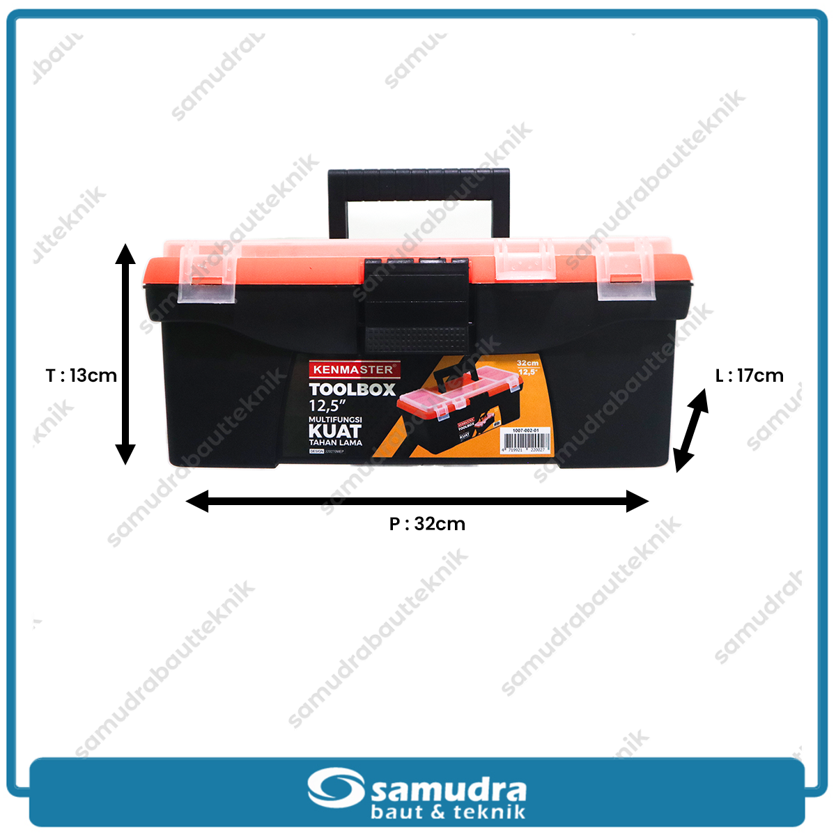 KENMASTER TOOL-025 Tool Box Plastik Medium 12.5" 31x15.5x12.5 cm