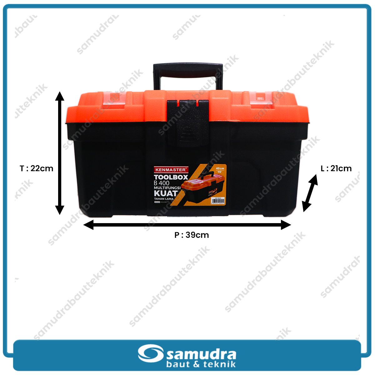 KENMASTER TOOL-095 Tool Box Plastik Besar B400 40x23x20.5 cm