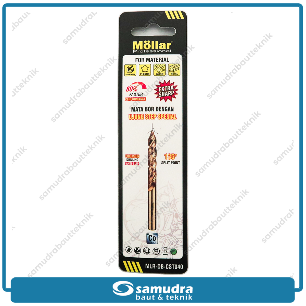 MOLLAR CST040 Mata Bor Cobalt Step-Tip 4 mm