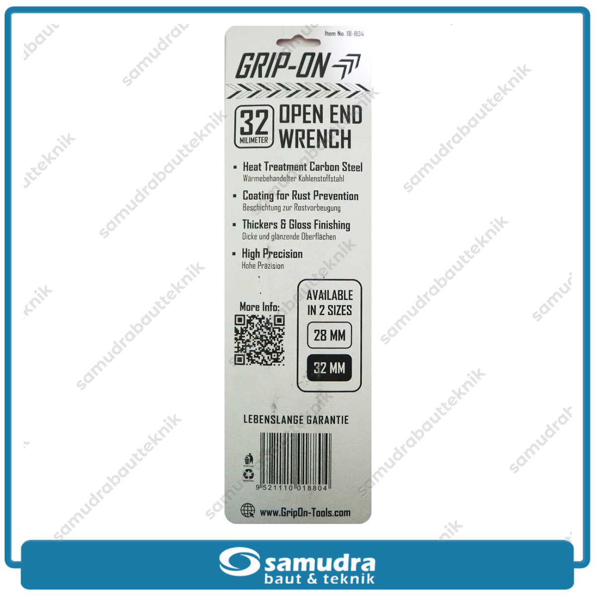 GRIPON 18-804 Kunci Pas 32 mm untuk Stang Motor