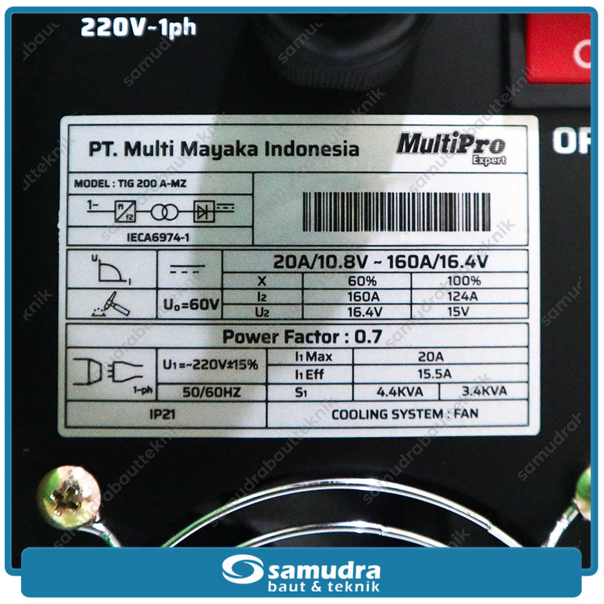 MULTIPRO TIG-200AS-MZ Mesin Las Listrik Argon