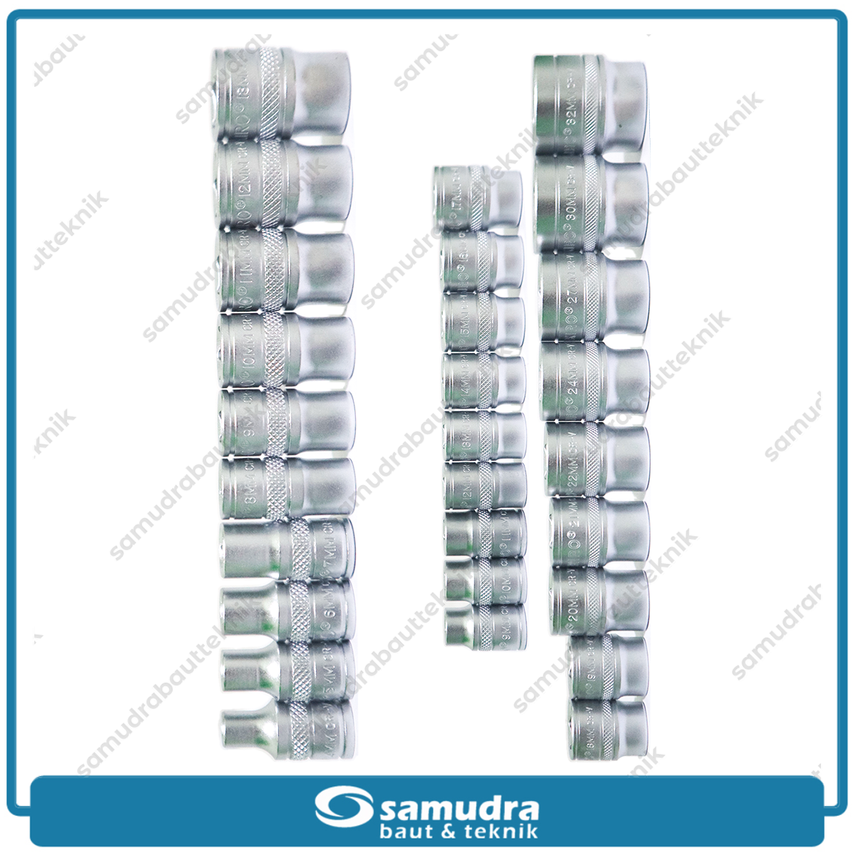 TEKIRO SC-SE1383 Kunci Sok Set 120 pcs 6PT 1/4"-3/8"-1/2" Box Plastik