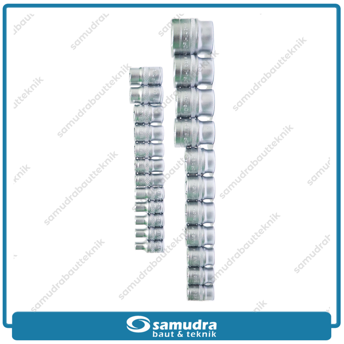 TEKIRO SC-SE1383 Kunci Sok Set 120 pcs 6PT 1/4"-3/8"-1/2" Box Plastik