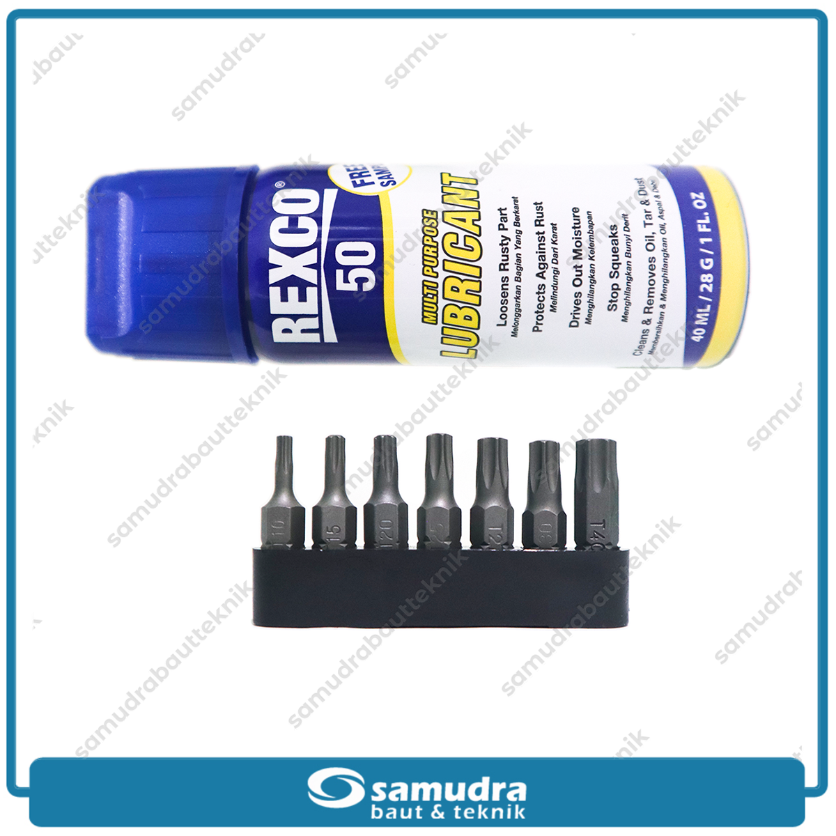 TEKIRO SC-SE1383 Kunci Sok Set 120 pcs 6PT 1/4"-3/8"-1/2" Box Plastik