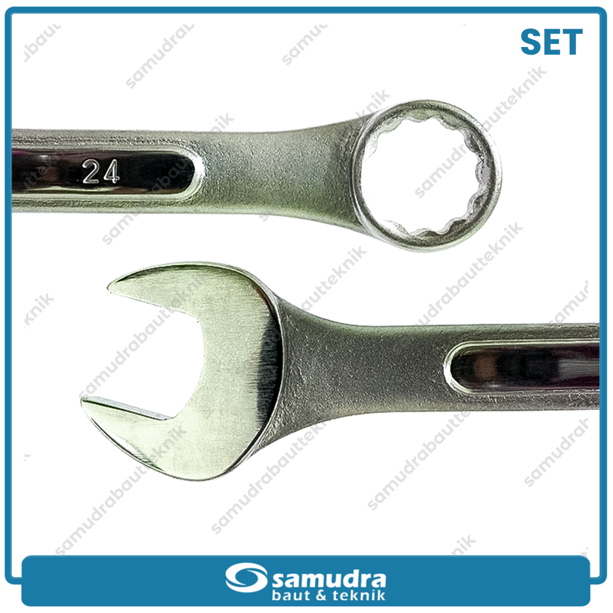 LIPPRO 610C-11P Kunci Ring Pas Set 11 pcs (8-24 mm)