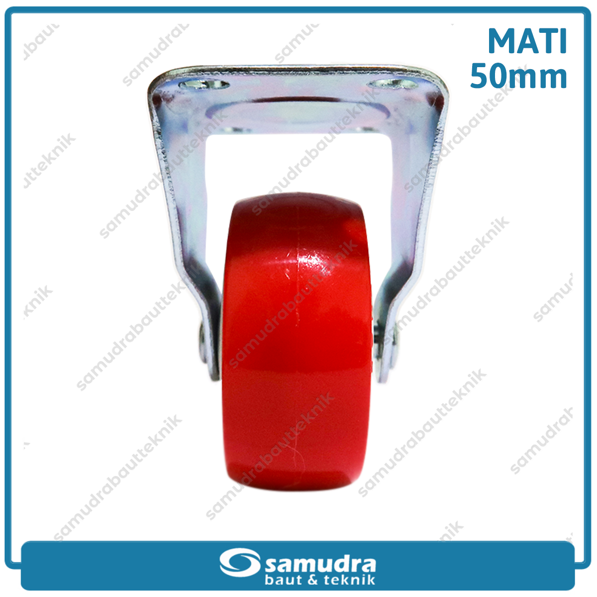 XANDER RODA-287 Roda PU Merah Mati 2" 1190-50mm - Satuan