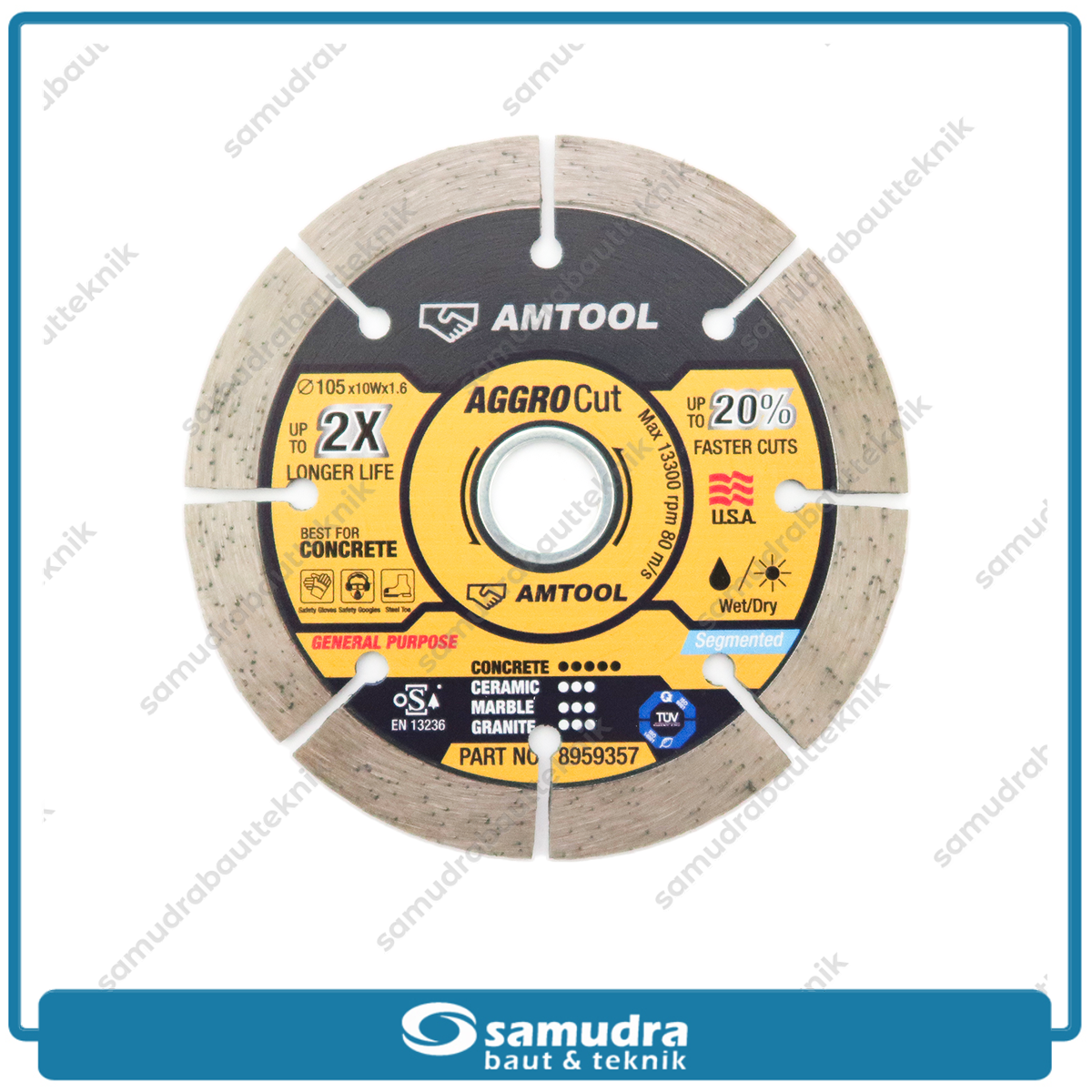 AMTOOL 8959357 Diamond Wheel 4" Aggro Cut