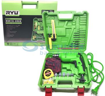 RYU RDR10-3REB Mesin Bor Listrik 10 mm Aksesoris Set 22 pcs