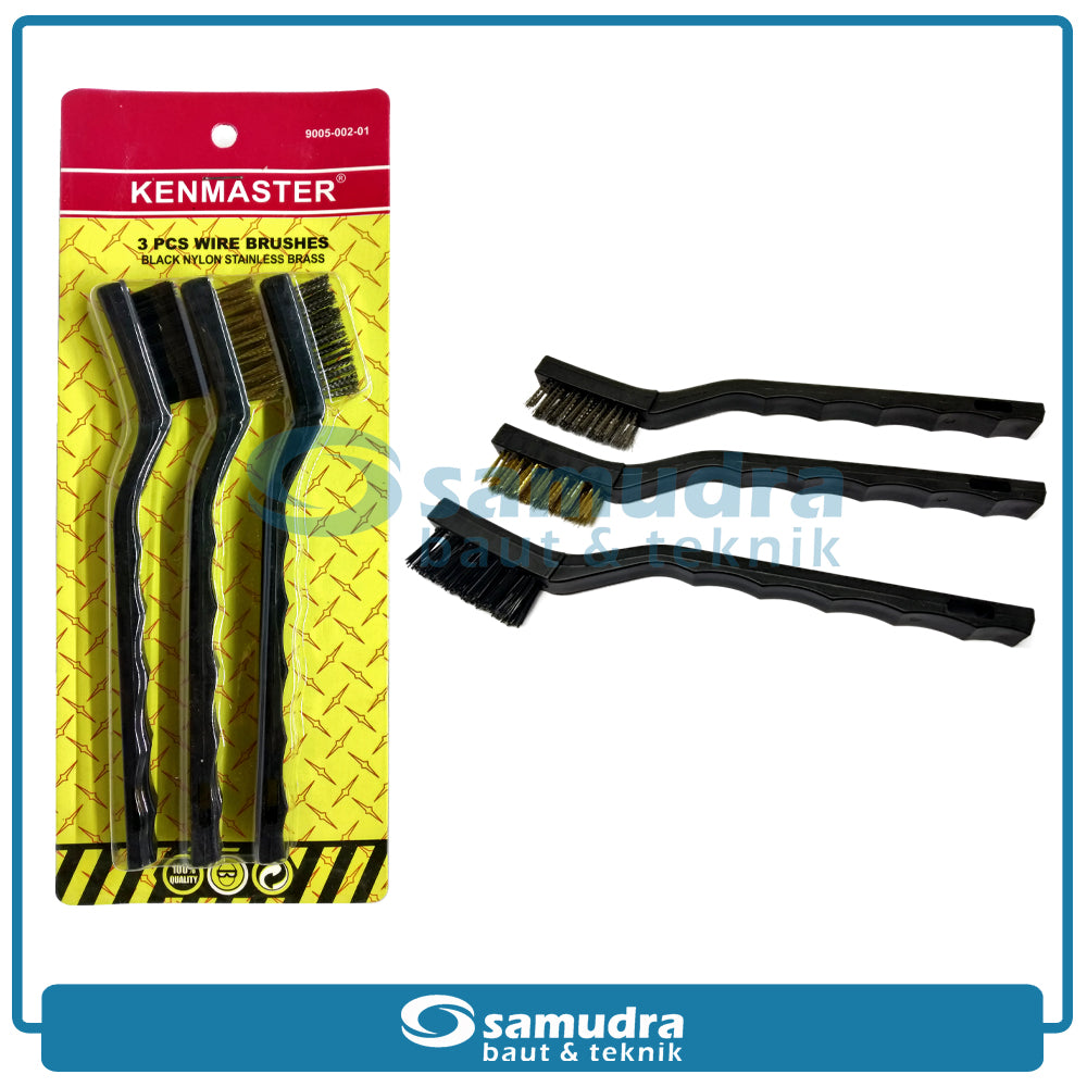KENMASTER SIKT-011 Sikat Kawat Mini 7" Set 3 pcs