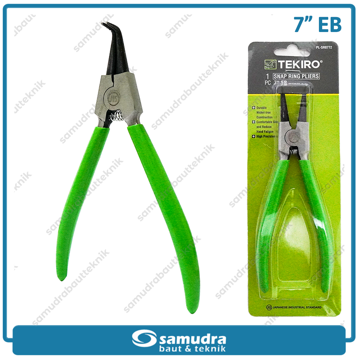TEKIRO PL-SR0772 Tang Spi Bengkok Buka 7" / Tang Snapring Bent External