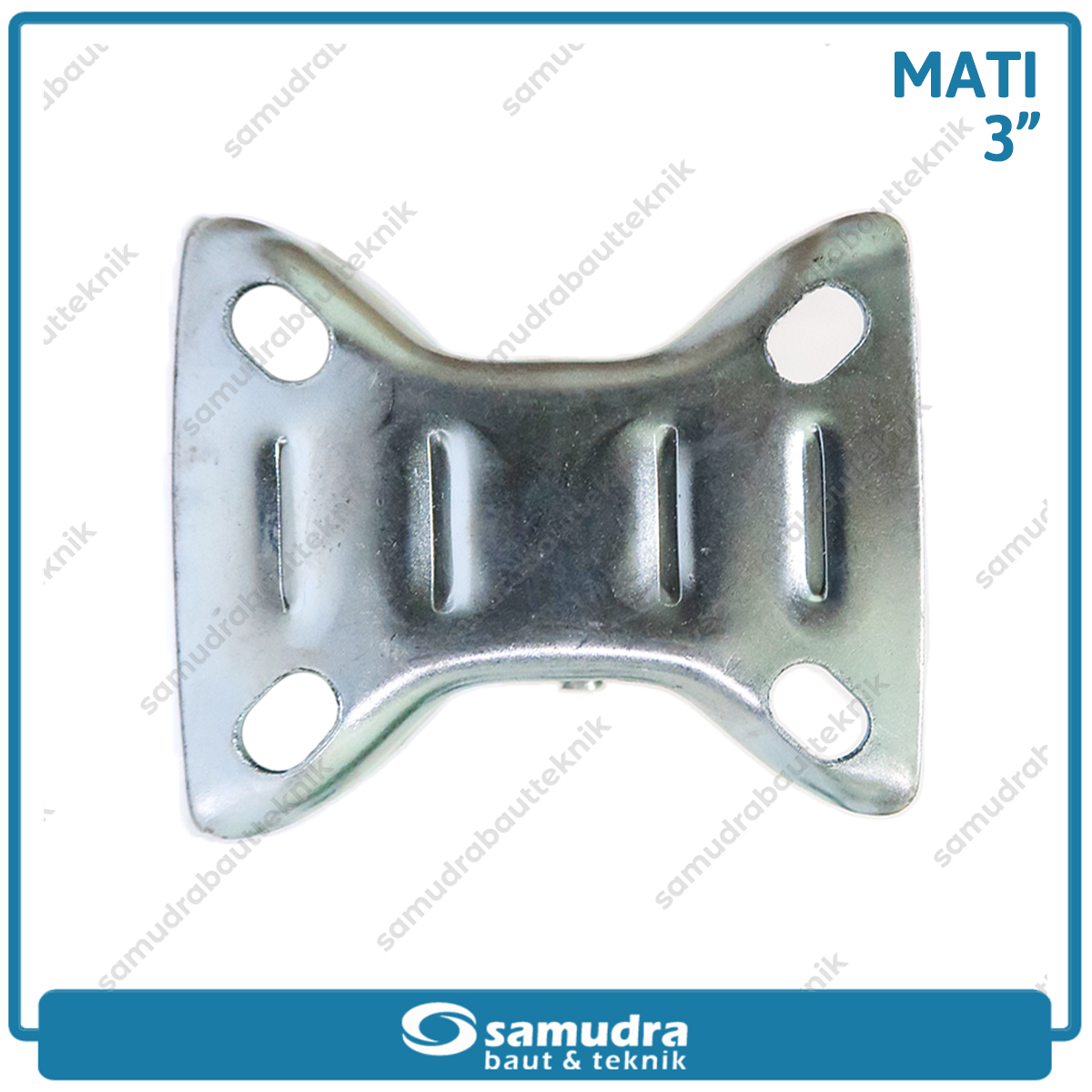 XANDER RODA-314 Roda Karet Hitam Mati 3" - Satuan