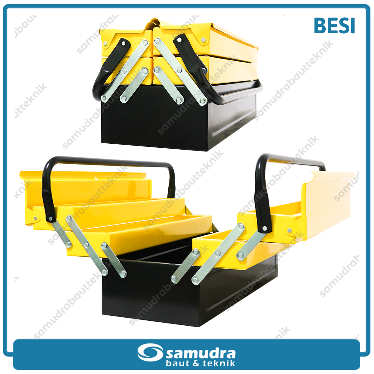 XANDER TOOL-147 Tool Box Besi 3 Susun (Kuning Hitam)