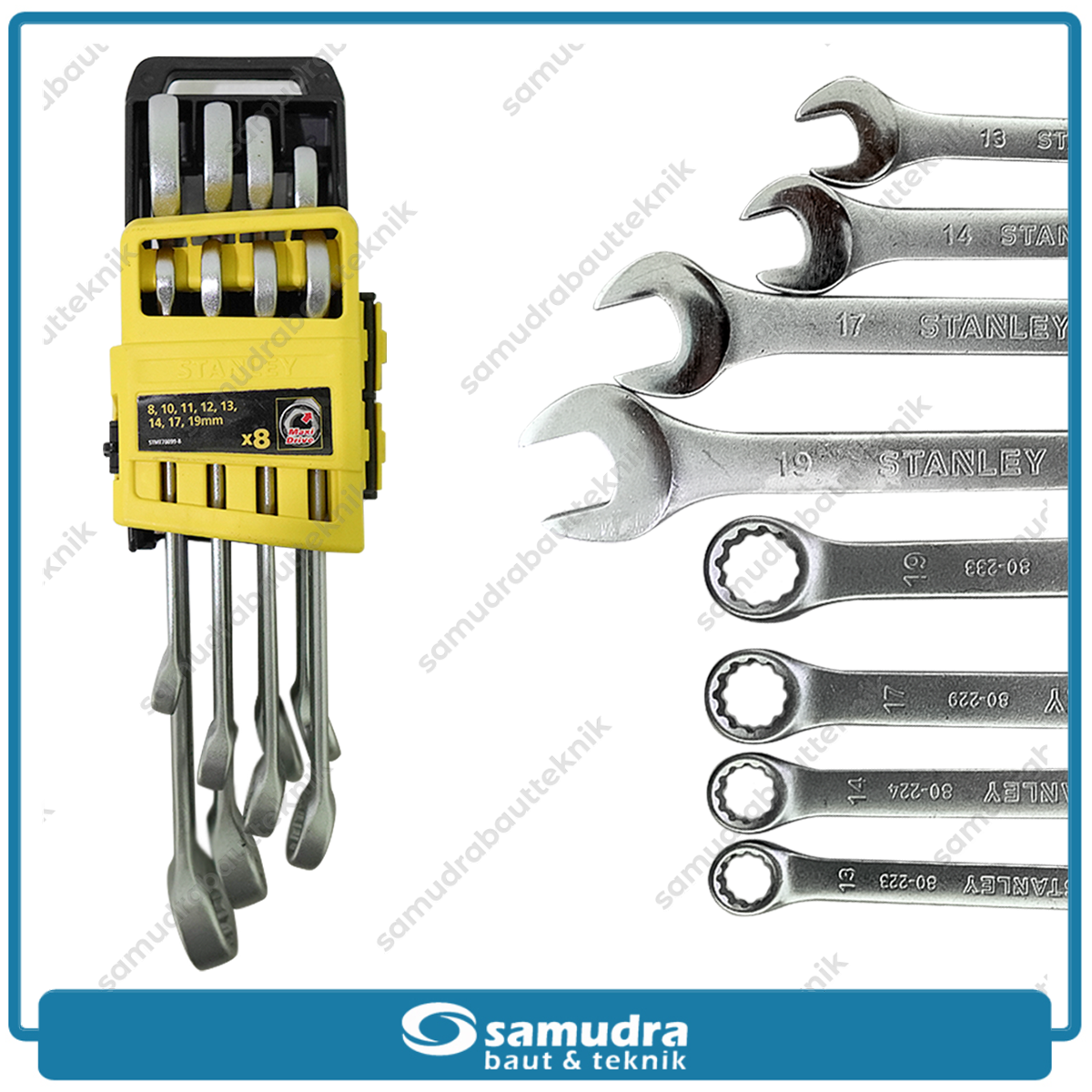 STANLEY STMT78099-8 Kunci Ring Pas Set 8 Pcs (8-19 mm)
