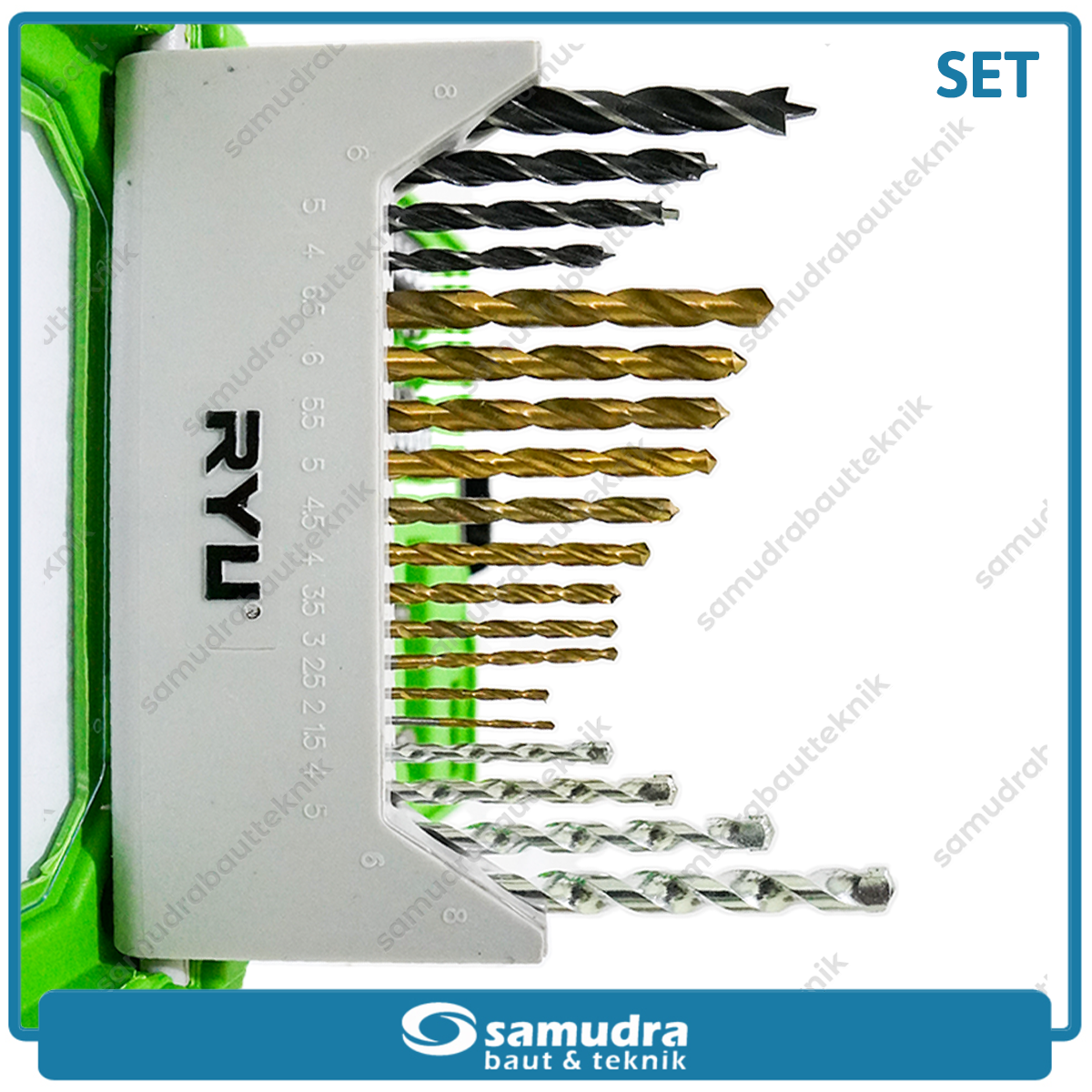 RYU AC-DB155 Mata Bor Set Kombinasi Set 41 pcs