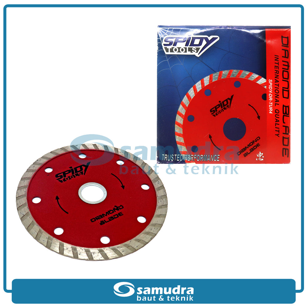 SPIDY SPIDY-DR-TUR4 Mata Potong Keramik Turbo 4" / Diamond Wheel