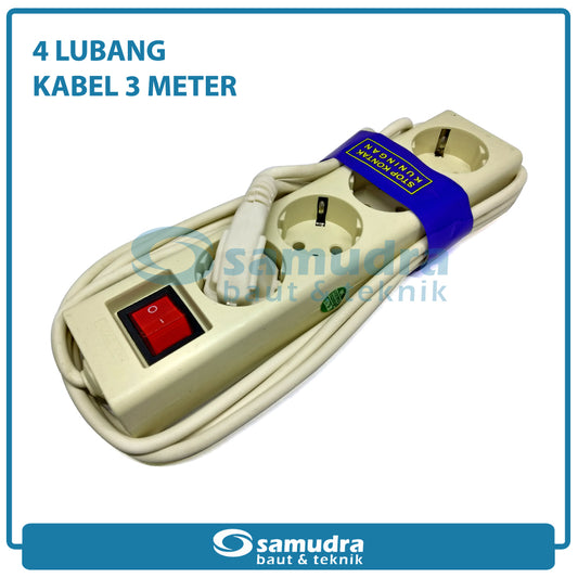SZMR-504 Stop Kontak SNI 4 Lubang 3 Meter