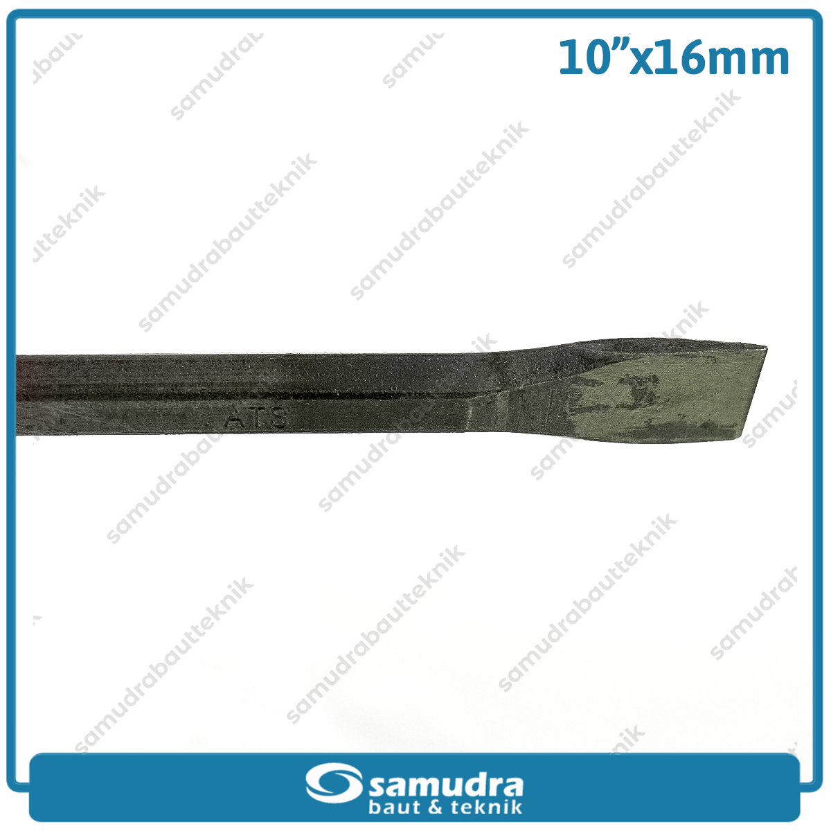 ATS Pahat Beton Gagang Karet Flat 10"