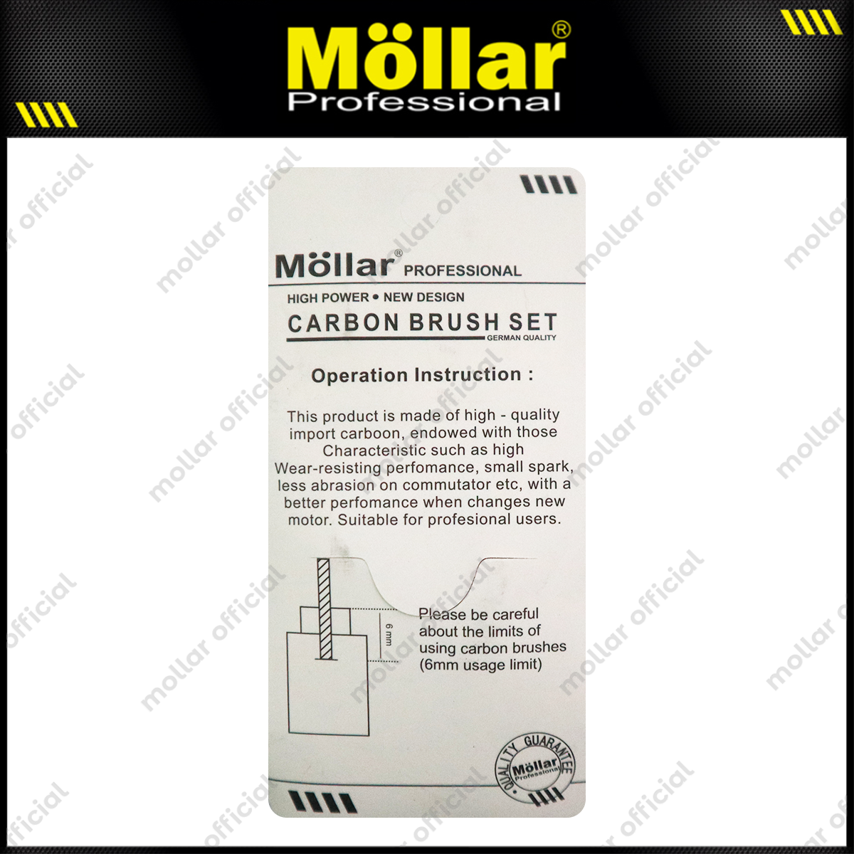 MOLLAR Carbon Brush CB203A / Mesin Cut Off CM3550