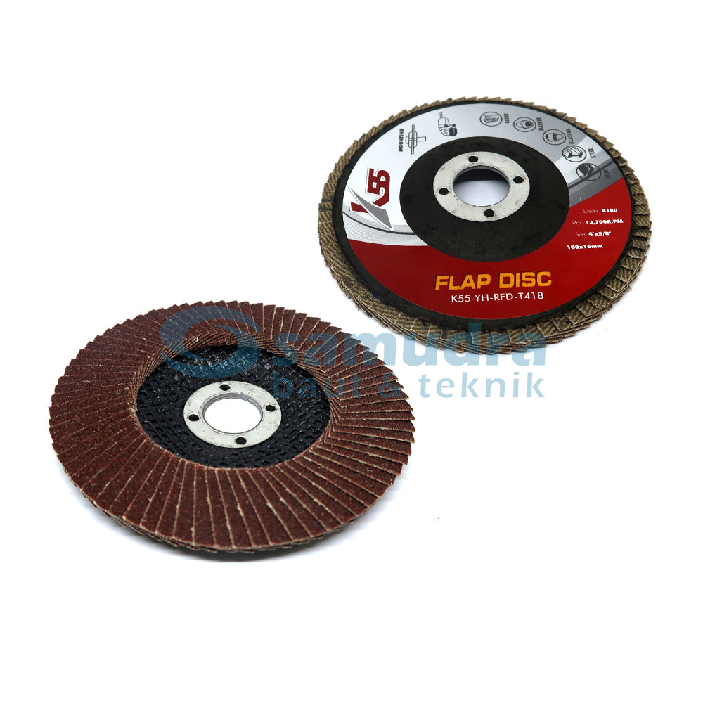 K55 K55-YH-RFD-T418 Amplas Susun No. 180 / Flap Disc