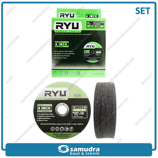 RYU 1 Pak 20 pcs Mata Gurinda Potong Besi Batu Gerinda Cutting Wheel