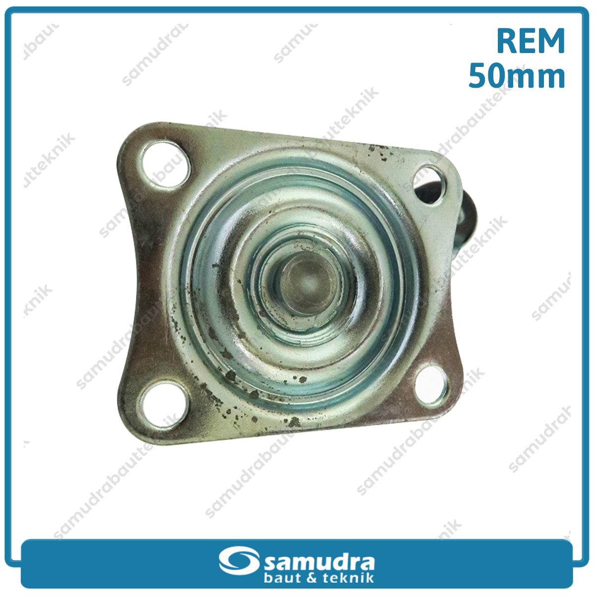 XANDER RODA-492 Roda PP Nylon Putih Hidup Rem 2" XD-1125-50mm - Satuan